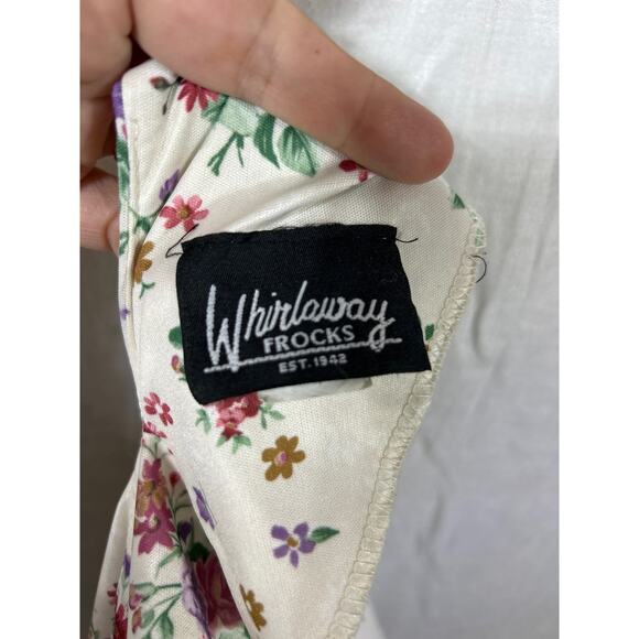 Whirlaway Frocks Vintage Blouse 16WP PETITE Wide Lace Collar Floral Cottage - Picture 11 of 13